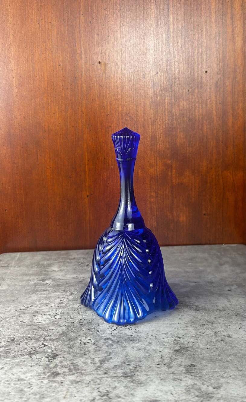 Fenton Glass Cobalt Blue Caprice Bell